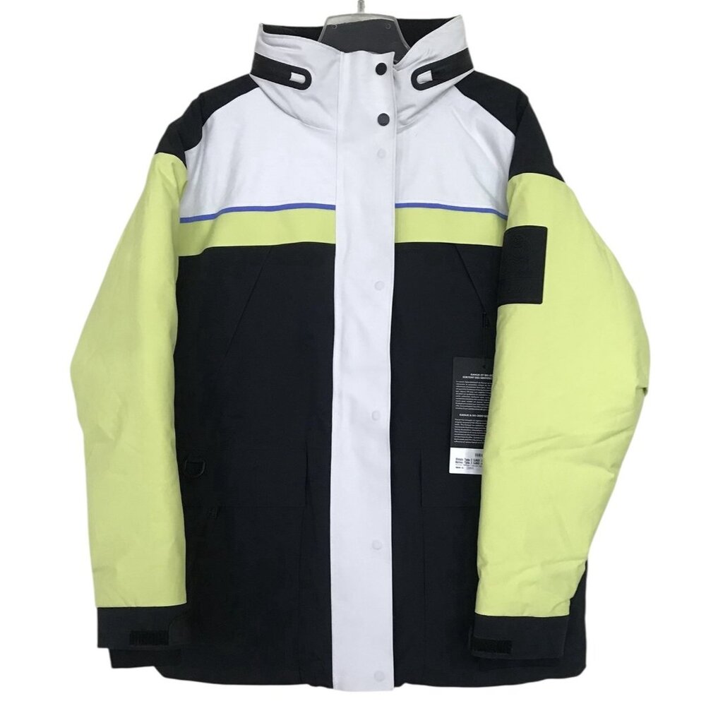 Ski-Doo Womens Typha X‎ KANUK Jacket Size Large Hi-Vis Yellow White Snowmobiling